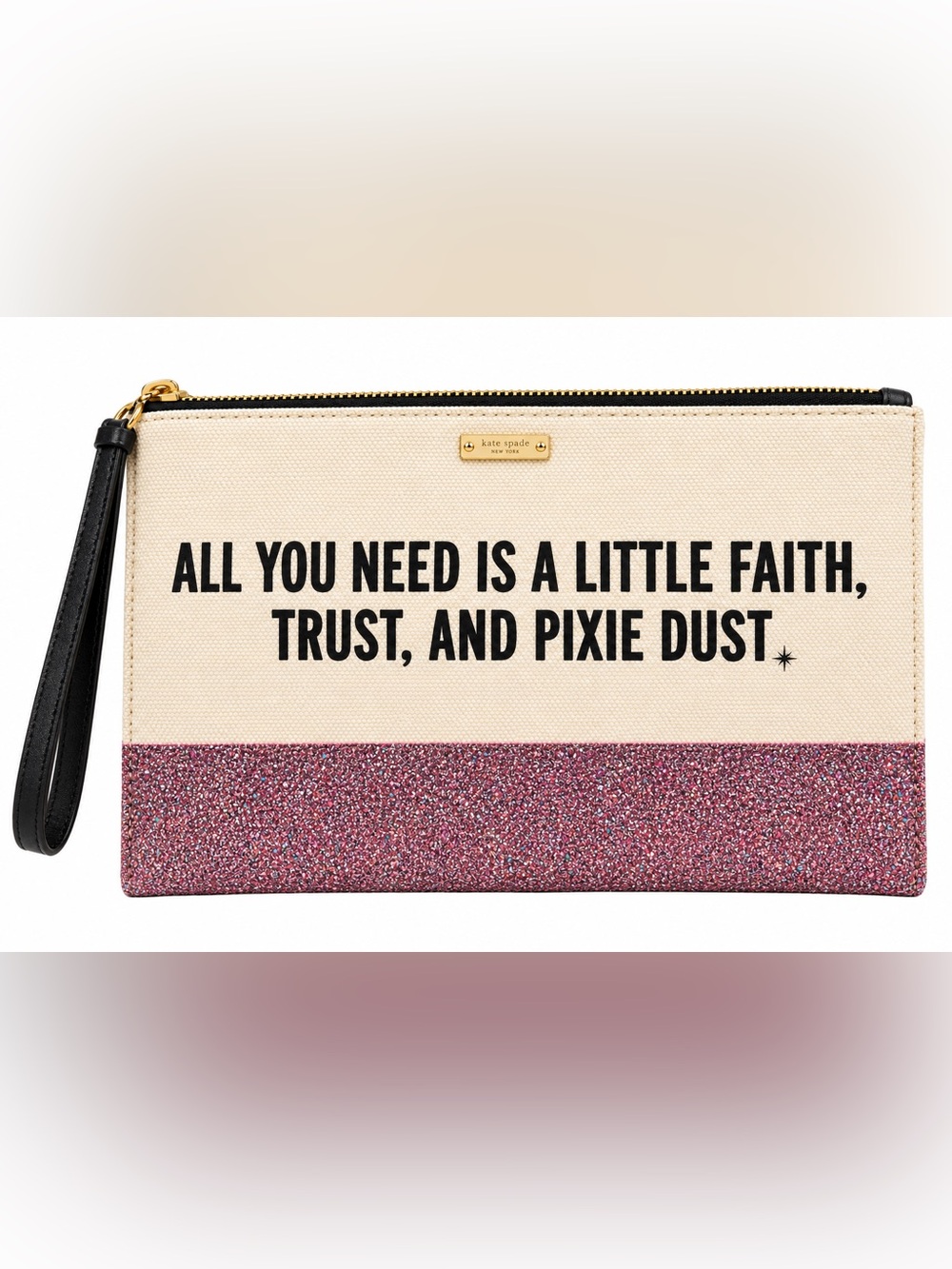 Kate Spade x Disney Parks Peter Pan Faith Trust Pixie Dust Clutch Fall 2018